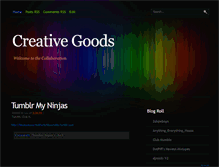 Tablet Screenshot of creative-goods.blogspot.com