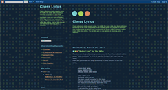 Desktop Screenshot of chesslyrics.blogspot.com