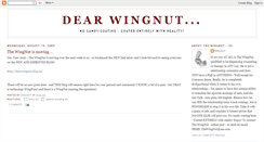 Desktop Screenshot of dear-wingnut.blogspot.com