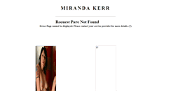 Desktop Screenshot of mirandakerr22.blogspot.com