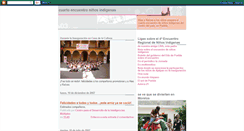 Desktop Screenshot of ninosindigenasencuentro4.blogspot.com