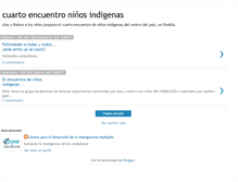 Tablet Screenshot of ninosindigenasencuentro4.blogspot.com