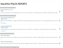 Tablet Screenshot of malaysia-police-reports.blogspot.com