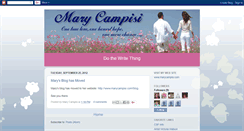 Desktop Screenshot of marycampisi.blogspot.com