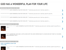 Tablet Screenshot of godswonderfulplanforyourlife.blogspot.com