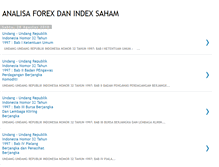 Tablet Screenshot of analisaforexindex.blogspot.com