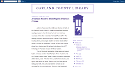 Desktop Screenshot of garlandcountylibrary.blogspot.com