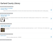 Tablet Screenshot of garlandcountylibrary.blogspot.com