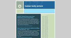 Desktop Screenshot of humanbodypicture.blogspot.com