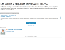 Tablet Screenshot of mypes-bolivia.blogspot.com