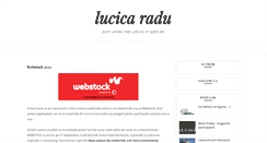 Desktop Screenshot of lucica-radu.blogspot.com