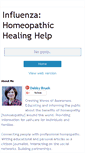 Mobile Screenshot of influenzahomeopathichealinghelp.blogspot.com