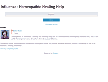 Tablet Screenshot of influenzahomeopathichealinghelp.blogspot.com