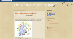 Desktop Screenshot of lixoeareciclagemnobrasil.blogspot.com