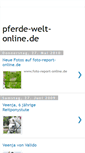 Mobile Screenshot of pferde-welt-online.blogspot.com
