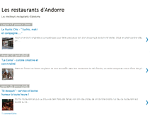 Tablet Screenshot of andorre-restaurants.blogspot.com