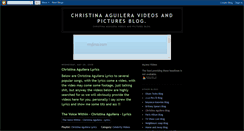 Desktop Screenshot of christina-aguilera-celebrity.blogspot.com