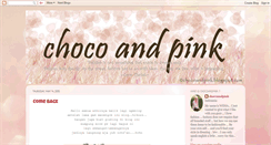 Desktop Screenshot of chocoandpink.blogspot.com