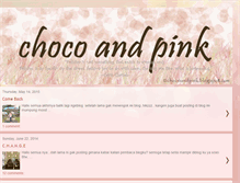 Tablet Screenshot of chocoandpink.blogspot.com