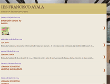 Tablet Screenshot of iesfranciscoayala.blogspot.com