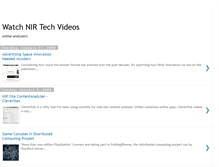 Tablet Screenshot of live-nir-adver-tech-network-analyzer.blogspot.com