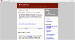 Desktop Screenshot of evolutionblog.blogspot.com