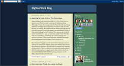 Desktop Screenshot of digyourwork.blogspot.com