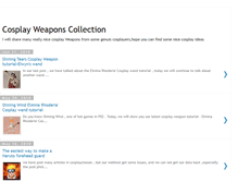 Tablet Screenshot of cosplayweapons.blogspot.com