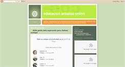 Desktop Screenshot of educacionartisticauniovi.blogspot.com