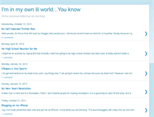 Tablet Screenshot of iminmyownlilworld.blogspot.com