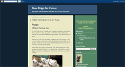 Desktop Screenshot of blueridgepetcenter.blogspot.com