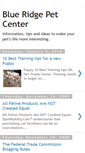 Mobile Screenshot of blueridgepetcenter.blogspot.com