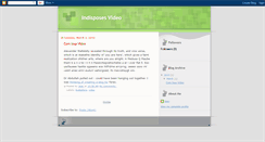 Desktop Screenshot of indisposesvideo.blogspot.com