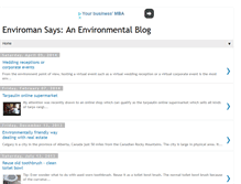 Tablet Screenshot of enviromansays.blogspot.com