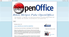 Desktop Screenshot of bikinskripsipakeopenoffice.blogspot.com
