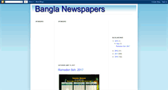 Desktop Screenshot of banglanewspapers77.blogspot.com