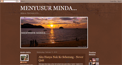 Desktop Screenshot of menyusurminda.blogspot.com