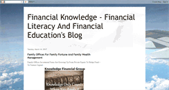 Desktop Screenshot of knowledgefinancial.blogspot.com