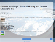 Tablet Screenshot of knowledgefinancial.blogspot.com