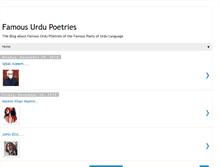 Tablet Screenshot of famousurdupoetries.blogspot.com