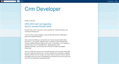 Desktop Screenshot of crm-dev.blogspot.com