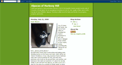 Desktop Screenshot of alpacasofharkneyhill.blogspot.com