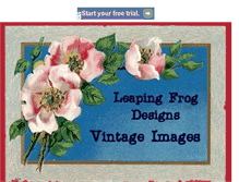 Tablet Screenshot of leapingfrogdesignsvintageimages.blogspot.com