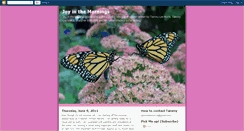 Desktop Screenshot of joyinthemornings.blogspot.com