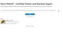 Tablet Screenshot of getfitnowwithsteve.blogspot.com