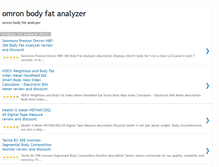 Tablet Screenshot of omronbodyfat-analyzer.blogspot.com