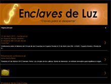 Tablet Screenshot of enclavesdeluz.blogspot.com