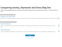 Tablet Screenshot of depressionanxietystresssolution.blogspot.com