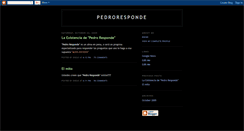 Desktop Screenshot of pedroresponde.blogspot.com