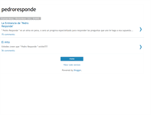 Tablet Screenshot of pedroresponde.blogspot.com